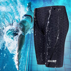 Men's Five-point Anti-embarrassment Swimming Trunks Shark Skin Quick-drying Tight Training Swimming Trunks