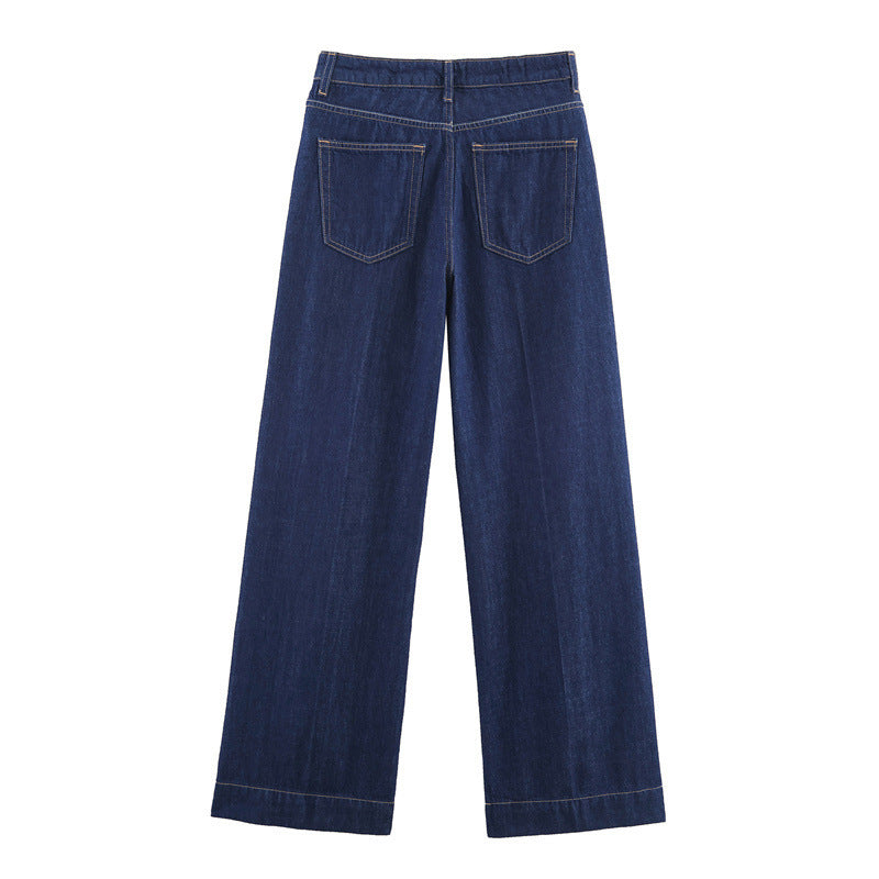 Autumn Denim Layered Decorative Shirt And Pants