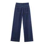 Autumn Denim Layered Decorative Shirt And Pants