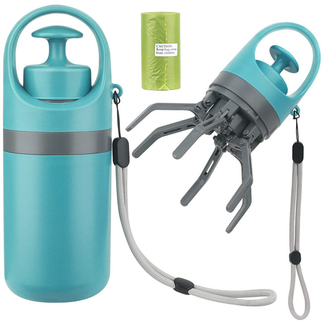 Portable Lightweight Dog Pooper Scooper With Built-in Poop Bag Dispenser Eight-claw Shovel For Pet Toilet Picker Pet Products Main Image