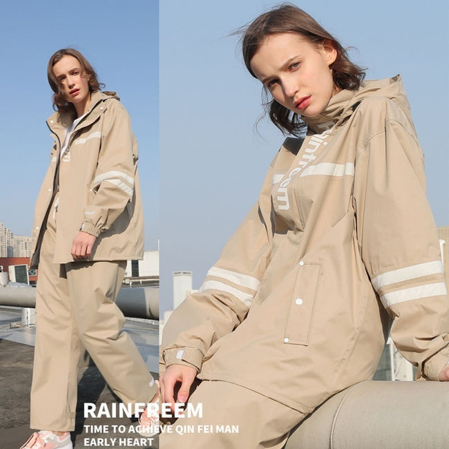 Raincoat Rain Pants Suit Outdoor Fashion Double-layer Split In Stock Hover Image