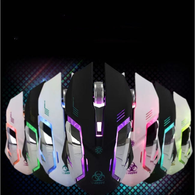 Mouse Wireless Rechargeable Notebook Desktop Home Office Universal Game Mute Luminous Hover Image