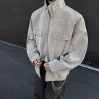 American Loose Detroit Stand Collar Men's Coat