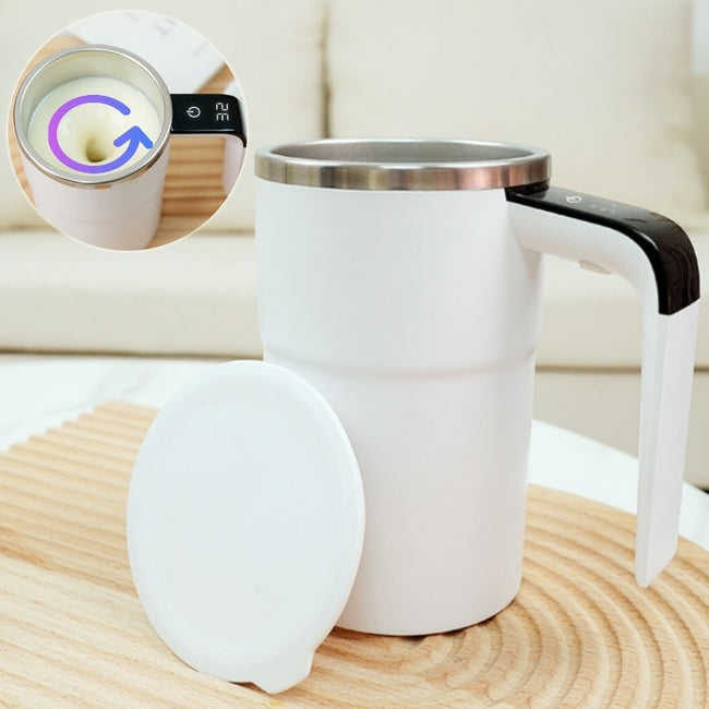 Electric Coffee Mug USB Rechargeable Automatic Magnetic Cup IP67 Waterproof Food-Safe Stainless Steel For Juice Tea Milksha Kitchen Gadgets Hover Image