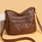 Large Capacity Multi-compartment Middle-aged And Elderly Women's Cross-body Bag Casual Small Square Bag