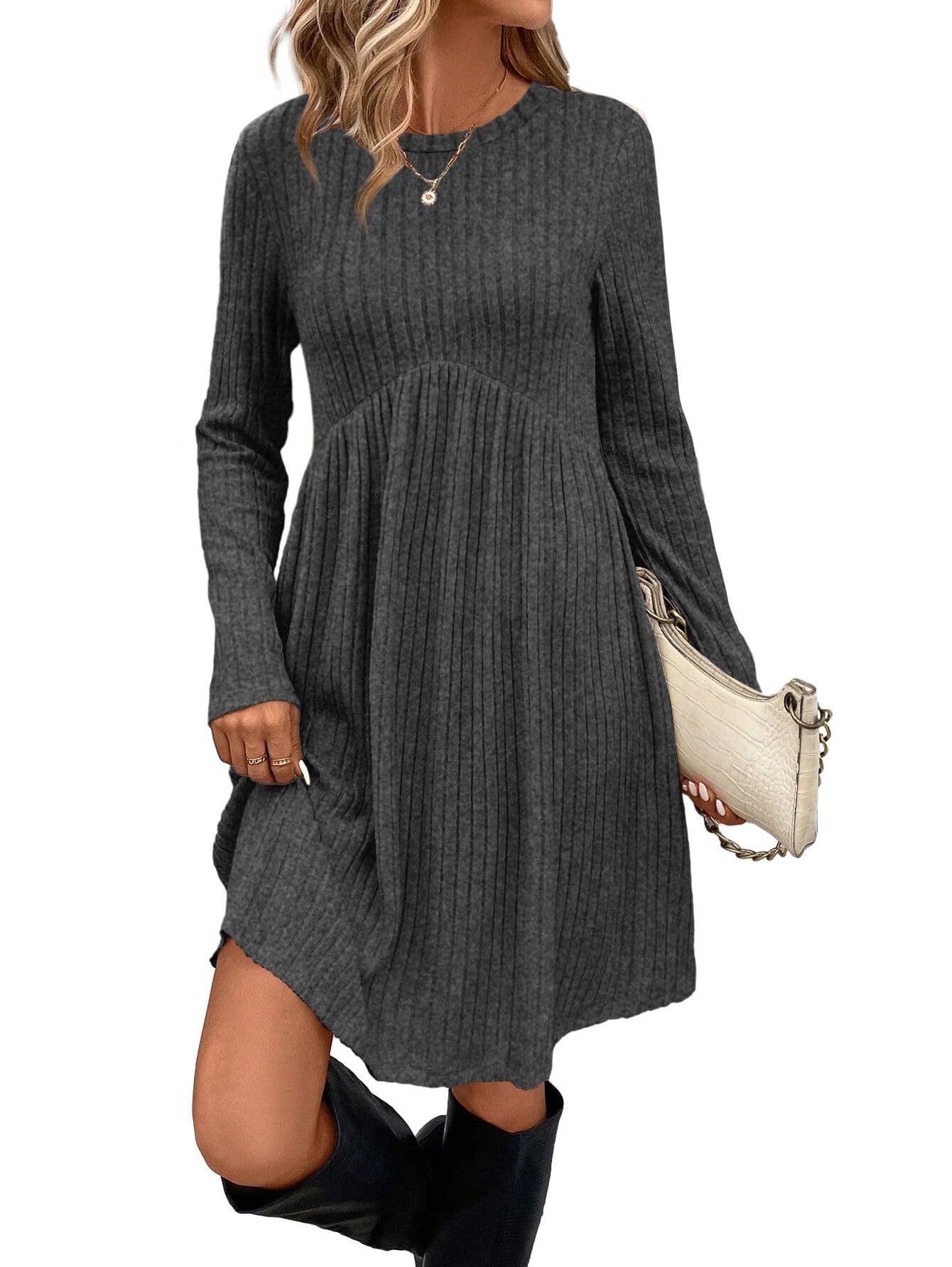 Women's Dress Bohemian Brushed Sunken Stripe