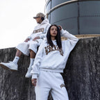 Leopard Print Letter Embroidery Street Casual Trousers Men And Women All-match Hoodie