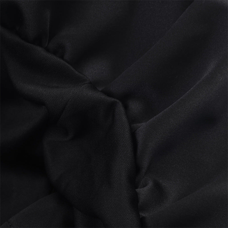 Women's Simple Stitching Lace Short Dress