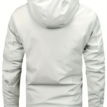 Warm Fleece Hooded Jacket For Men Casual Winter Coat