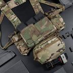 Built-in Quick Pull Sleeve MK4 Tactical Multi-function Expansion Mount Breathable Quick Release Camouflage Chest Hanging Vest