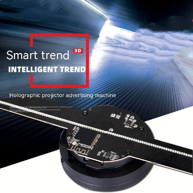 Upgraded Naked Eye 3D Holographic Advertising Machine Fan Screen Support Lmage Video Store Bar Party Advertising Display Main Image