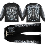 Fight For Glory Long-Sleeve T-Shirt & Flare Sweatpants Full Set