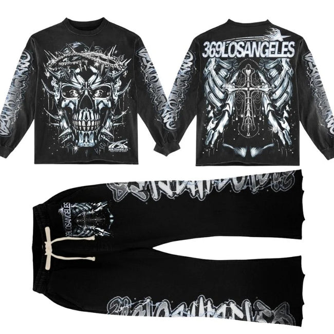 Fight For Glory Long-Sleeve T-Shirt & Flare Sweatpants Full Set Main Image