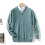 Men's Solid Color Plus Size Winter Bottoming Knitted Sweater