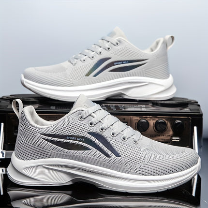 Mens Breathable Mesh Running Shoes Lightweight Non Slip