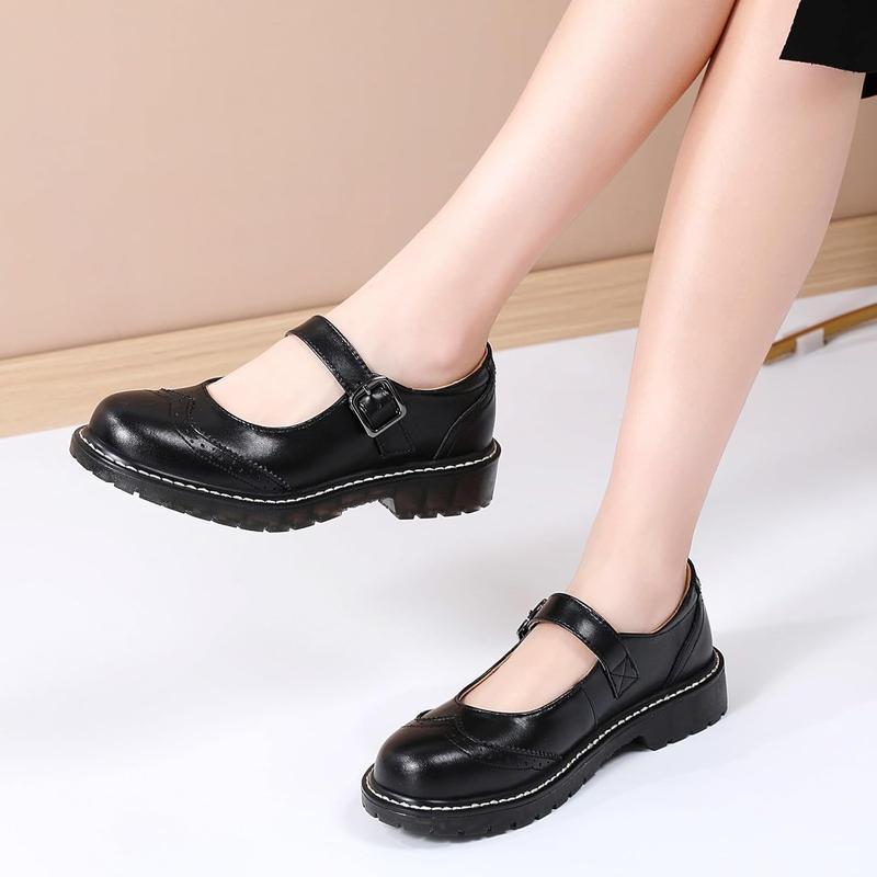 Shallow Mouth Thick Bottom Hanging Buckle Pumps Women's Casual
