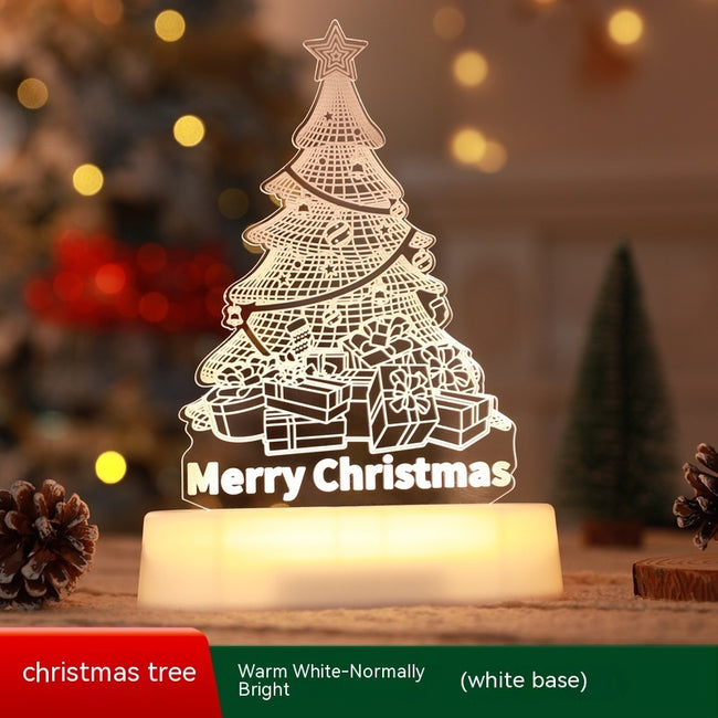 Christmas Decoration 3D Lamp Acrylic LED Night Lights New Year Valentines Day Christmas Kids Gift Christmas Ornaments Main Image