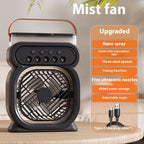 3 In 1 Portable Air Conditioner Evaporative Air Cooler LED Night Lights 3 Speeds Humidifier Fan For Home Office