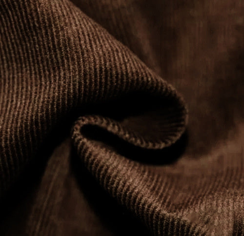 Retro Solid Color Corduroy Polo Collar Long Sleeve Sweatshirt