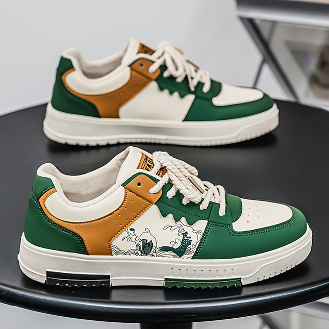 Mainalun Mens Retro Casual Sneakers Low Top All Season
