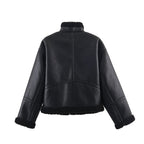 Women's Simple Double-sided Fleece Jacket