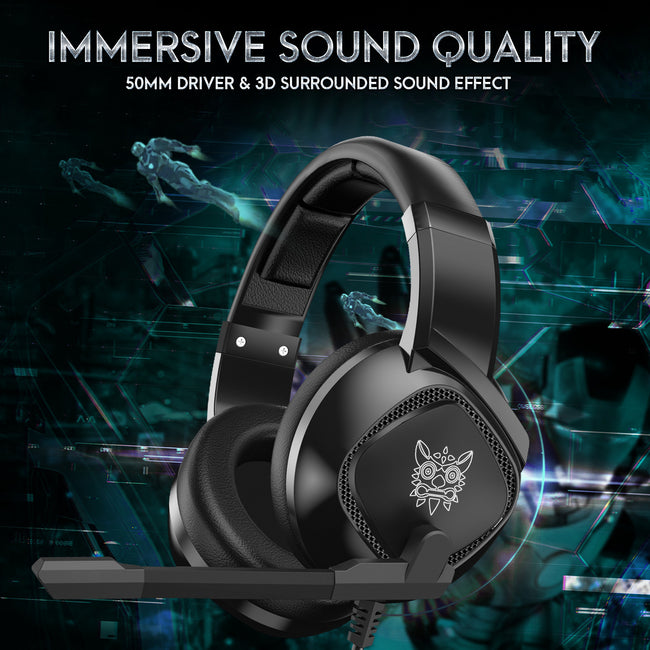 Gaming Headset For X-box One, PS4 Over Ear Headphones RGB Earphone With Noise Cancellation Microphone Volume Controller Tablet Main Image
