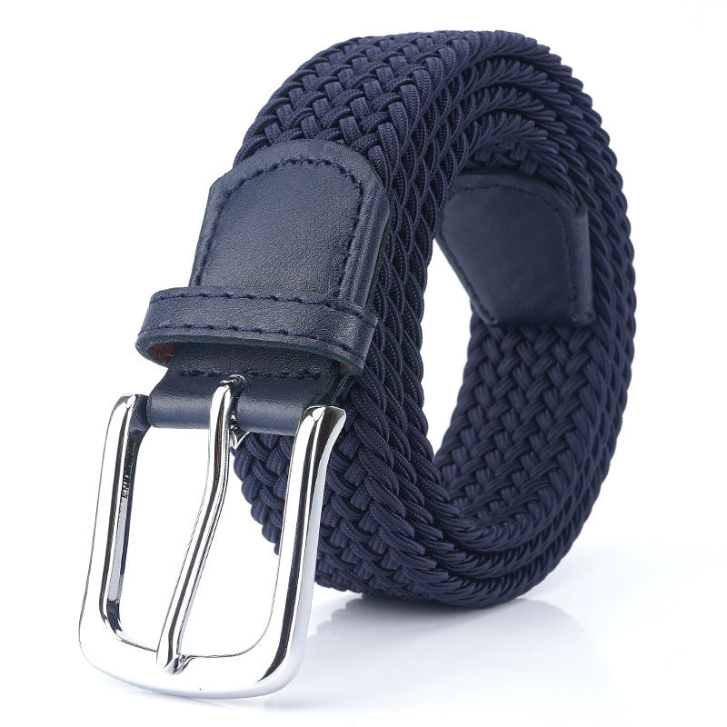 Canvas Elastic Stretch Belt Pin Buckle Canvas Belt