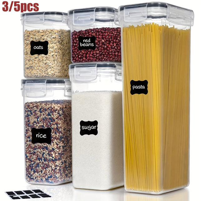 Airtight Food Storage Containers Set With Lids 3 Or 5 Piece