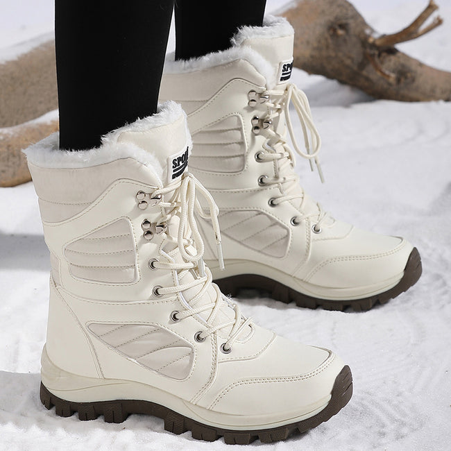 Thickened Long Wool Plus Velvet Warm Snow Boots Hover Image