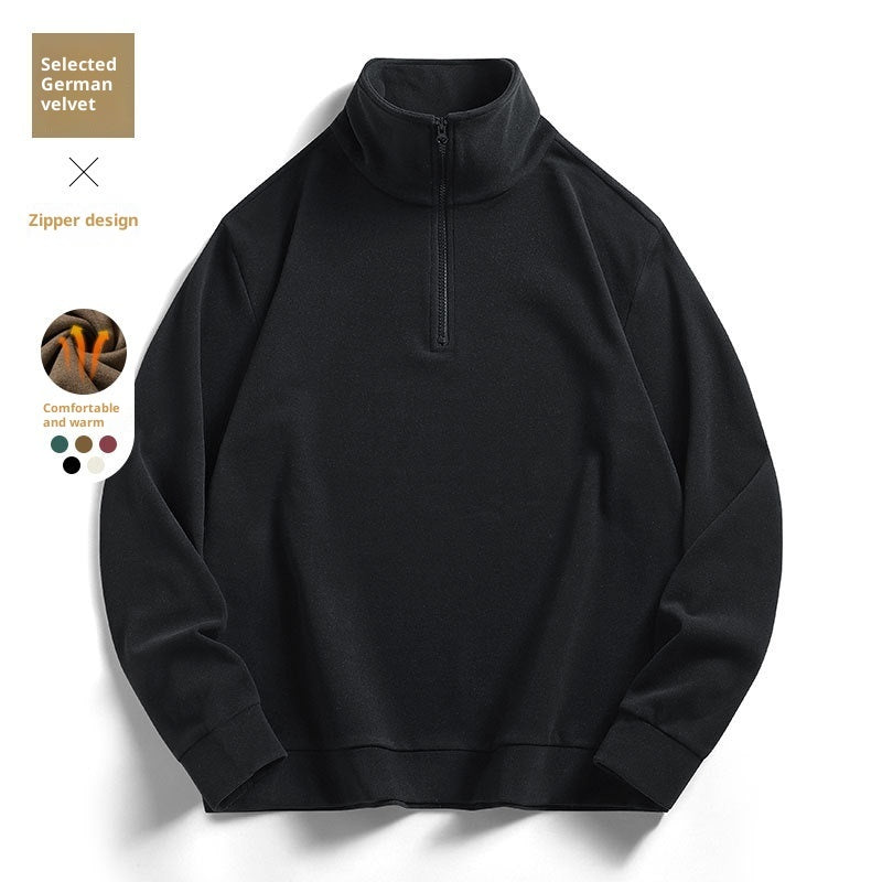 Loose All-match Dralon Bottoming Shirt Warm Long Sleeve T-shirt