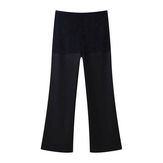 Women's Silk Satin Lace Wrapping Towel Trousers Main Image