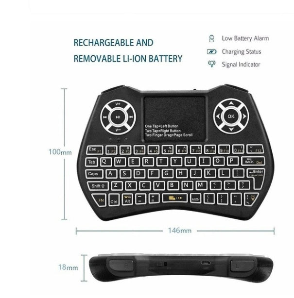 Mini Wireless Keyboard Flying Mouse Keyboard Supports Multi-language Keyboard Main Image