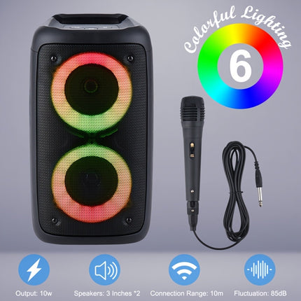 EXBOMWIT Boombox Wireless Speaker Bluetooth 5 2400mAh