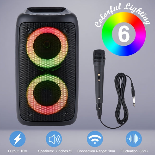EXBOMWIT Boombox Wireless Speaker Bluetooth 5 2400mAh