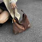 Women's Leather Large-capacity Suede Shoulder Crossbody
