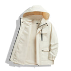 Warm Hooded Outdoor Jacket Coat Jacket For Work Printed Label High Sense Coat Jacket