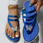 Floral Pattern Flip-Flops Comfortable Casual Summer Beach Slippers - Anklet Not Included