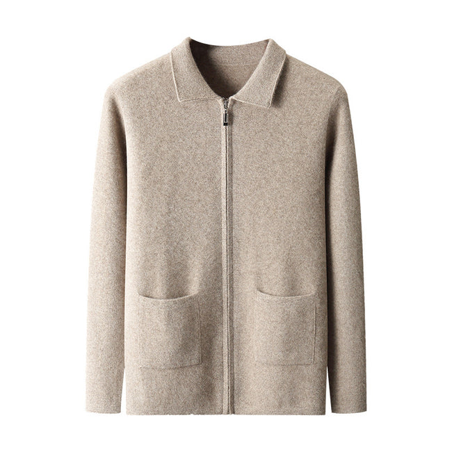 New Men's Cardigan Long Sleeve Sweater Coat Main Image