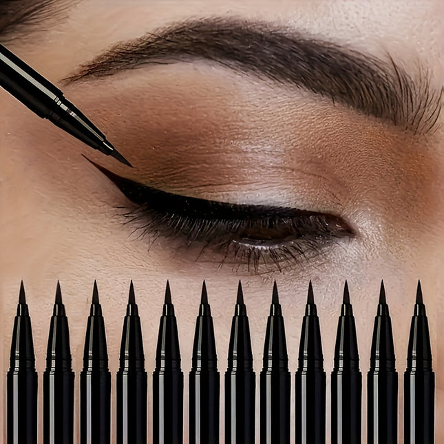 13 Piece Eyeliner Kit With Ultra Fine Liners And Stencil