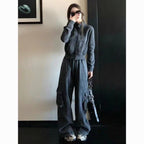 American Retro Sportswear Suit Women's Autumn Loose