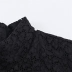 Women's Simple Stitching Lace Short Dress