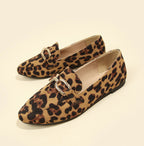 Leopard Print Casual Soft Bottom Pumps Women Casual Shoes Round Toe Flats