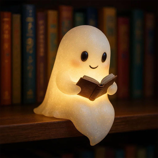 Cute LED Ghost Night Light Children's Nightlight Gift Bedside Sleep Lamp Halloween Decorations Lovely Ghost Lamp Warm Light Main Image