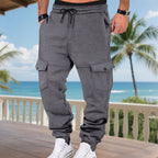 Fleece-lined Multi-pocket Cargo Outdoor Sports Casual Pants