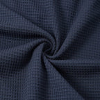 Men's Waffle Contrast Color Pocket Zipped Stand Collar Sweatshirt