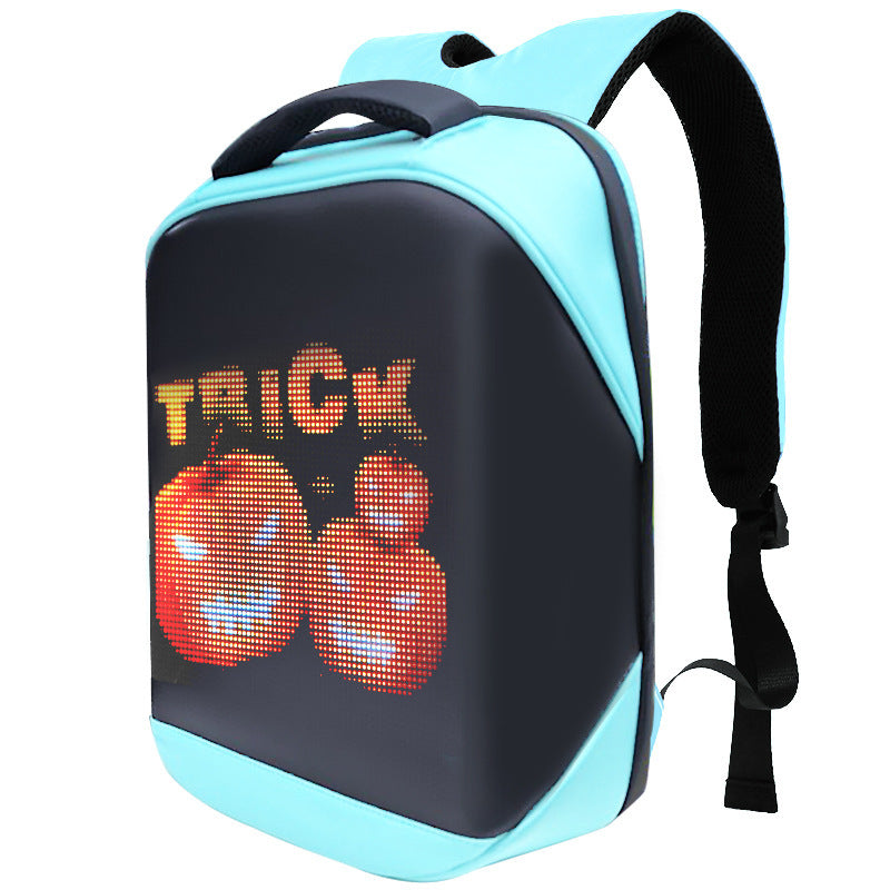 Waterproof Rucksack Fashion Led Backpack Smart Advertising Business