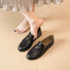 British Style Retro Round Toe Women's Loafers