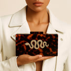 Leopard Print Acrylic Clutch