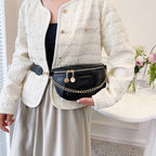 Shiny Chest Bag WesternWide Shoulder Strap Shoulder Bag