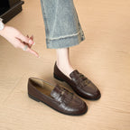 British Style Retro Round Toe Women's Loafers